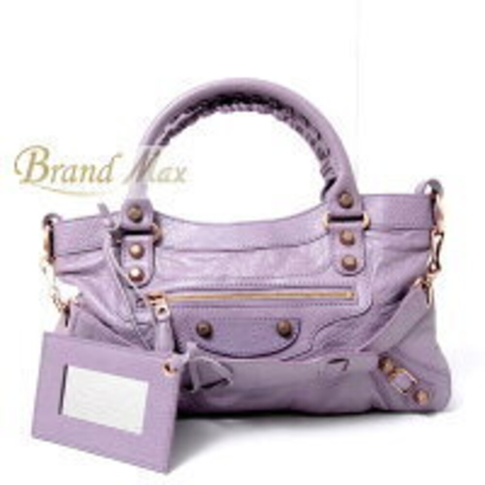 Balenciaga bag Giant First Purple Lambskin